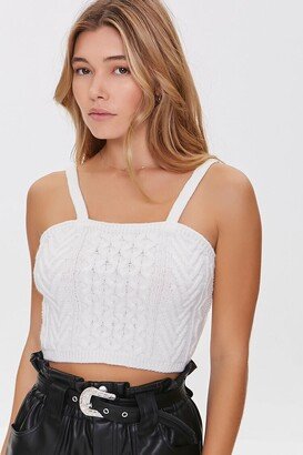 Sweater-Knit Cropped Cami-AA