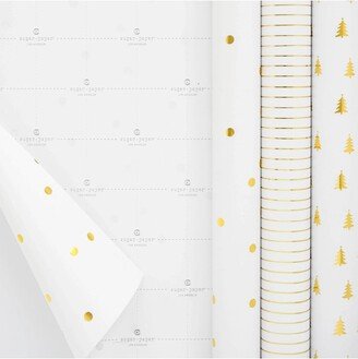 Sugar Paper + Target 75 sq ft Gift Wrap Trio Gold - Sugar Paper™ + Target