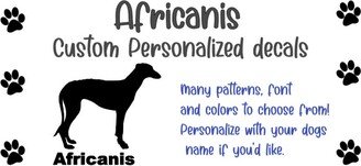 Africanis Dog Personalized Breed Decals, Custom Silhouettes For Women, Custom Decals Cars, Lover Gift, Gift Mom