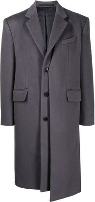 Layered Single-Breasted Coat-AC