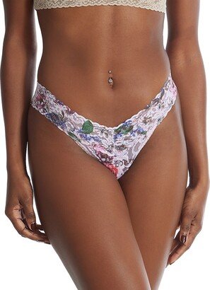 Floral lace Low Rise Thong