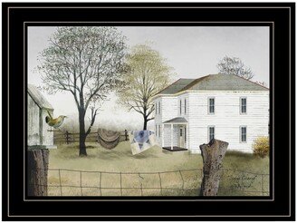 Spring Cleaning by Billy Jacobs, Ready to hang Framed Print, Black Frame, 21 x 15