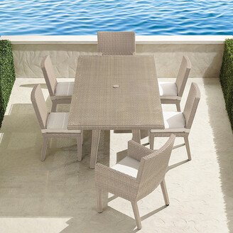 Palermo 7-pc. Rectangle Dining Set in Dove Finish