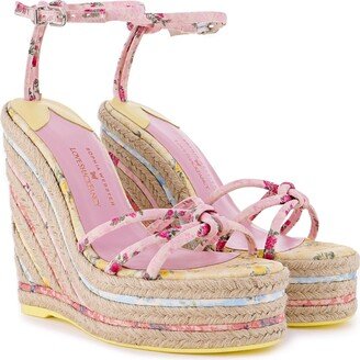 xLoveShackFancy Alina Espadrille Wedge Platform Sandal