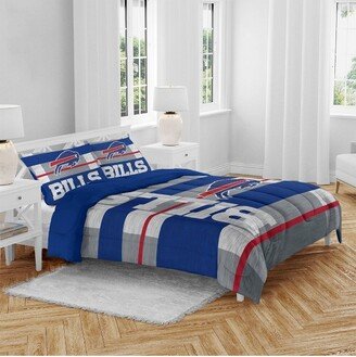 NFL Buffalo Bills Heathered Stripe Queen Bed in a Bag - 3pc