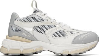 White & Gray Marathon Neo Sneakers