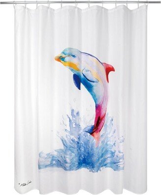 Colorful Dolphin Shower Curtain - Allure Home Creations