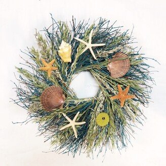 Vancortlandt Farms Natural Dried Handmade Shore Is Fine Beach Seashell Wreath