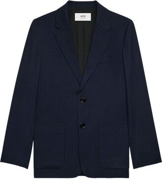 Tailored Single-Breasted Blazer-AB