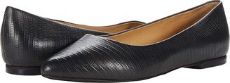 Estee (Black/Dark Grey Leather) Women's Slip-on Dress Shoes
