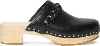 Polina Leather Clogs