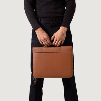 TruCarry The Eclectic Brown Leather Folio Organizer