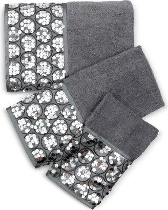 Sinatra Cotton 3-Pc. Sequin Towel Set