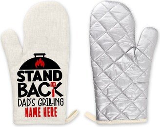 Custom Name Oven Mitt Get Dad Or Mom A Unique Gift & Design Him His Own Glove
