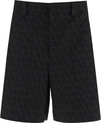VLogo Printed Bermuda Shorts