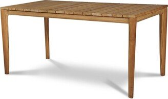 Curated Maison Cateline 63 Inch Rectangular Teak Outdoor Dining Table