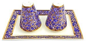 Amalfi Blue Salt & Pepper with Tray-AA