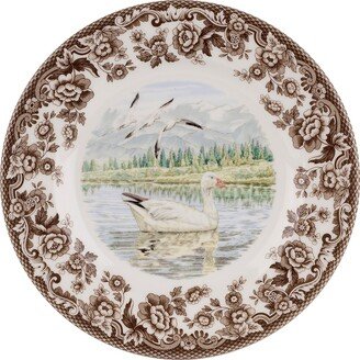 Woodland Snow Goose Salad Plate