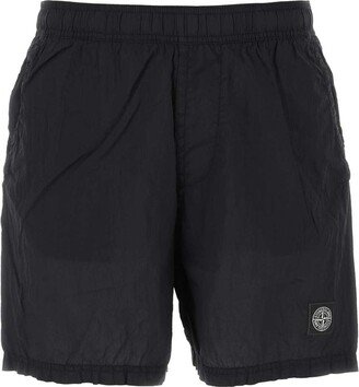 Logo Patch Swim Shorts-AD