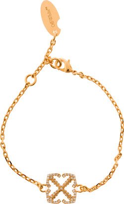 Pave' Arrow Bracelet Gold No Color