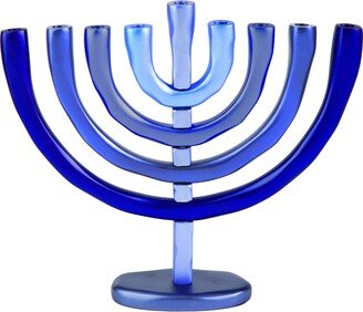 Yair Emanuel Large Modern Jewish Hanukkah Menorah 9 Branch - Handcrafted Aluminium