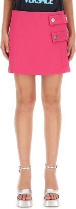 Low Rise Straight Hem Mini Skirt-AA