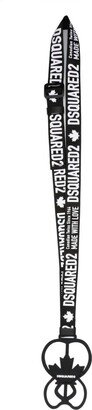 Maple Leaf-Plaque Logo-Print Lanyard