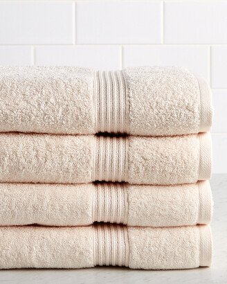 Solid Soft 4Pc Absorbent Bath Egyptian Cotton Towel Set-AA