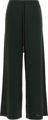 Drawstring Wide Leg Pants-AA