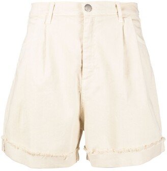 High-Waisted Denim Shorts-AV