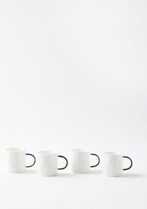 Set Of Four Fine China Espresso Mugs-AA