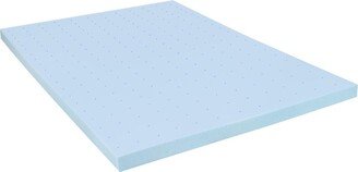 Emma+Oliver 3 Inch Gel Infused Cool Touch Certipur-Us Certified Memory Foam Topper - Full