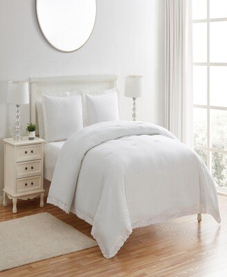 Scallop Cotton 3-Piece Comforter Set, King