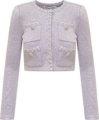 Sequin Knit Cardigan