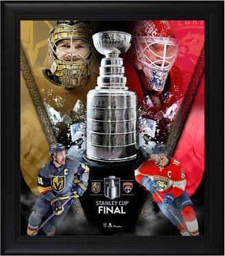 Fanatics Authentic Vegas Golden Knights vs. Florida Panthers 2023 Stanley Cup Final Matchup Framed 15