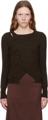 Brown Le Chouchou 'La Maille Pau' Cardigan