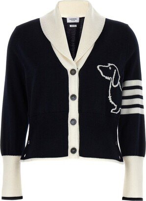 Hector V-Neck Intarsia-Knitted Cardigan