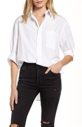 Kayla White Cotton Shirt