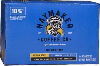 HAYMAKER COFFEE CO Haymaker Coffee Medium Roast Coffee Pods - 10ct