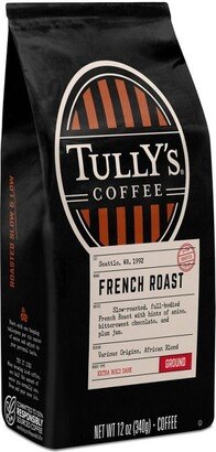 Tully's Coffee French Roast Ground Coffee - Dark Roast - 12oz