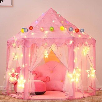 Princess Castle LED Pink Play Tent - 1pc