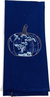 Towel - Chinoiserie Pumpkin Embroidered Design Kitchen Bath Home Decor