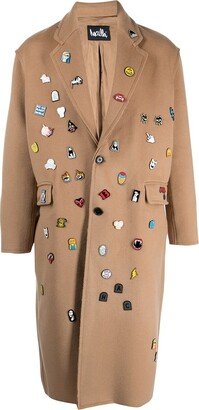 Decorative Pin-Detail Overcoat