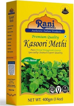 Rani Brand Authentic Indian Foods Fenugreek Leaves Dried (Kasoori Methi) - 14oz (400g) - Rani Brand Authentic Indian Products