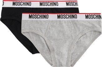 Set Of Two Logo Band Briefs