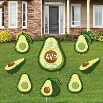 Big Dot Of Happiness Hello Avocado - Outdoor Lawn Decor - Fiesta Party Yard Signs - Set of 8