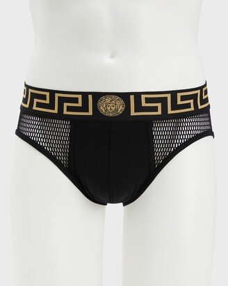 Men's La Greca Mesh Briefs