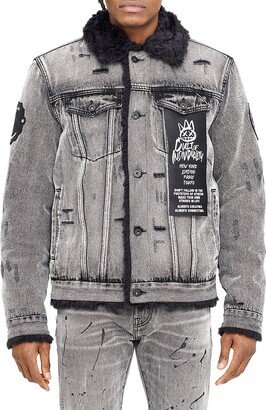 x Naughty by Nature Naughty Type 3 Faux Fur Lined Denim Jacket