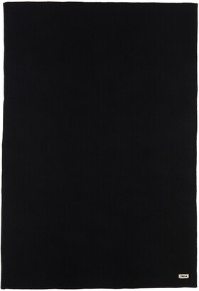 Black Pure New Wool Blanket