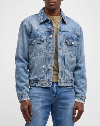 Men's Vintage Lined Denim Jacket